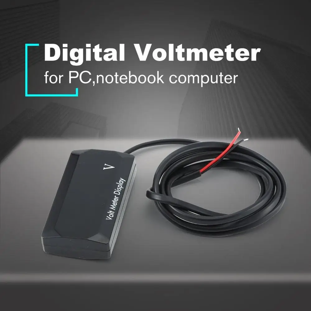 Mini LED Display Digital Voltmeter Panel Volt Voltage Meter Tester Reverse Connection Protection 12V for Car Motorcycle