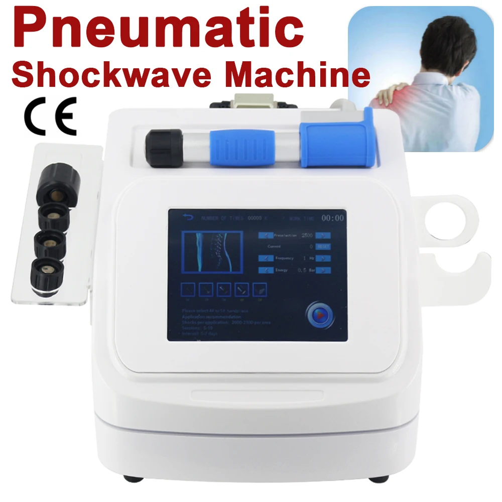 

2021 Pneumatic Shockwave Therapy Machine Professional Shock Wave For ED Treatment Tennis elbow Device Pain Body Massager