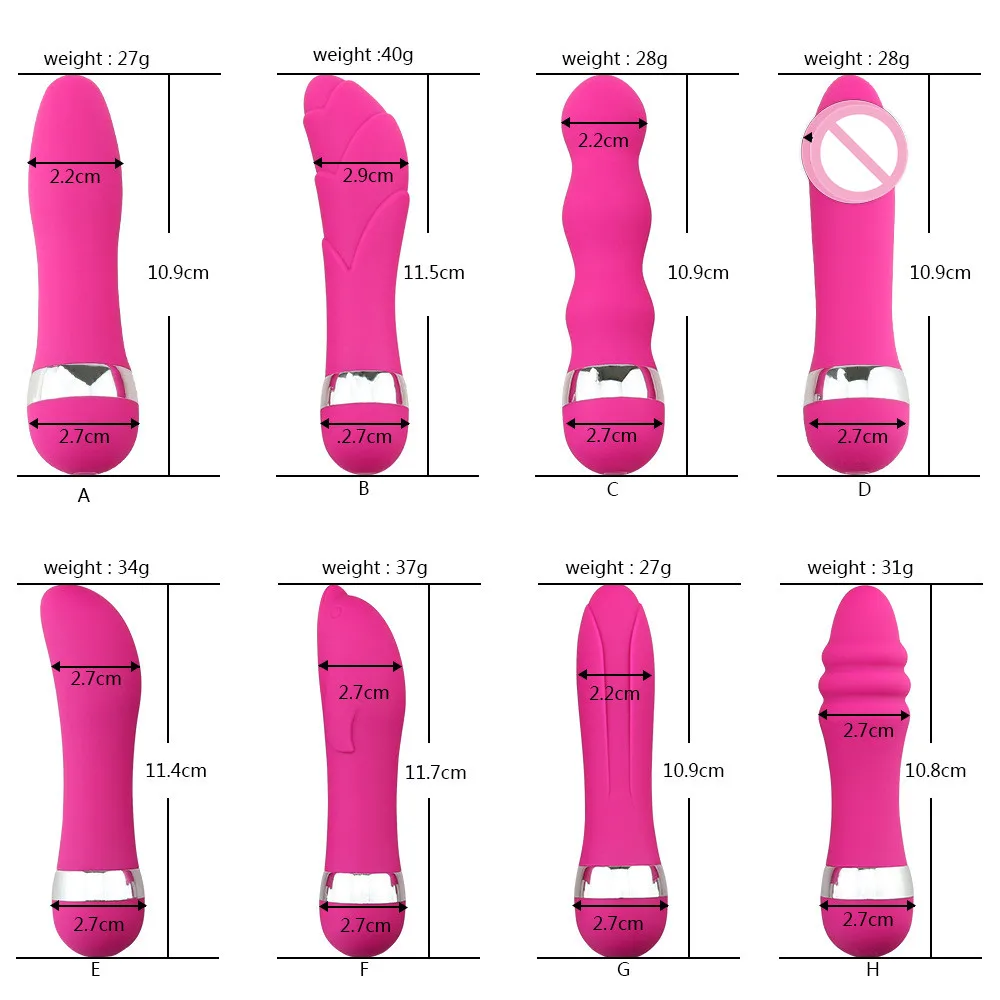 Multi-Speed Mini Vibrator & Anal Plug G-Spot Vibration Dildo Masturbabtion Erotic Clit Massager Adult Sex Toys for Women Men