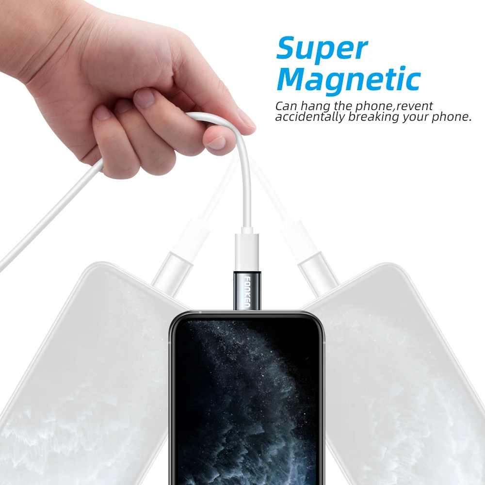 Magnetic Cable Connector Mobile Phone Cable Adapter Micro USB Magnetic Tip Magnet Charger Plug Type C Adapter for Huawei Android