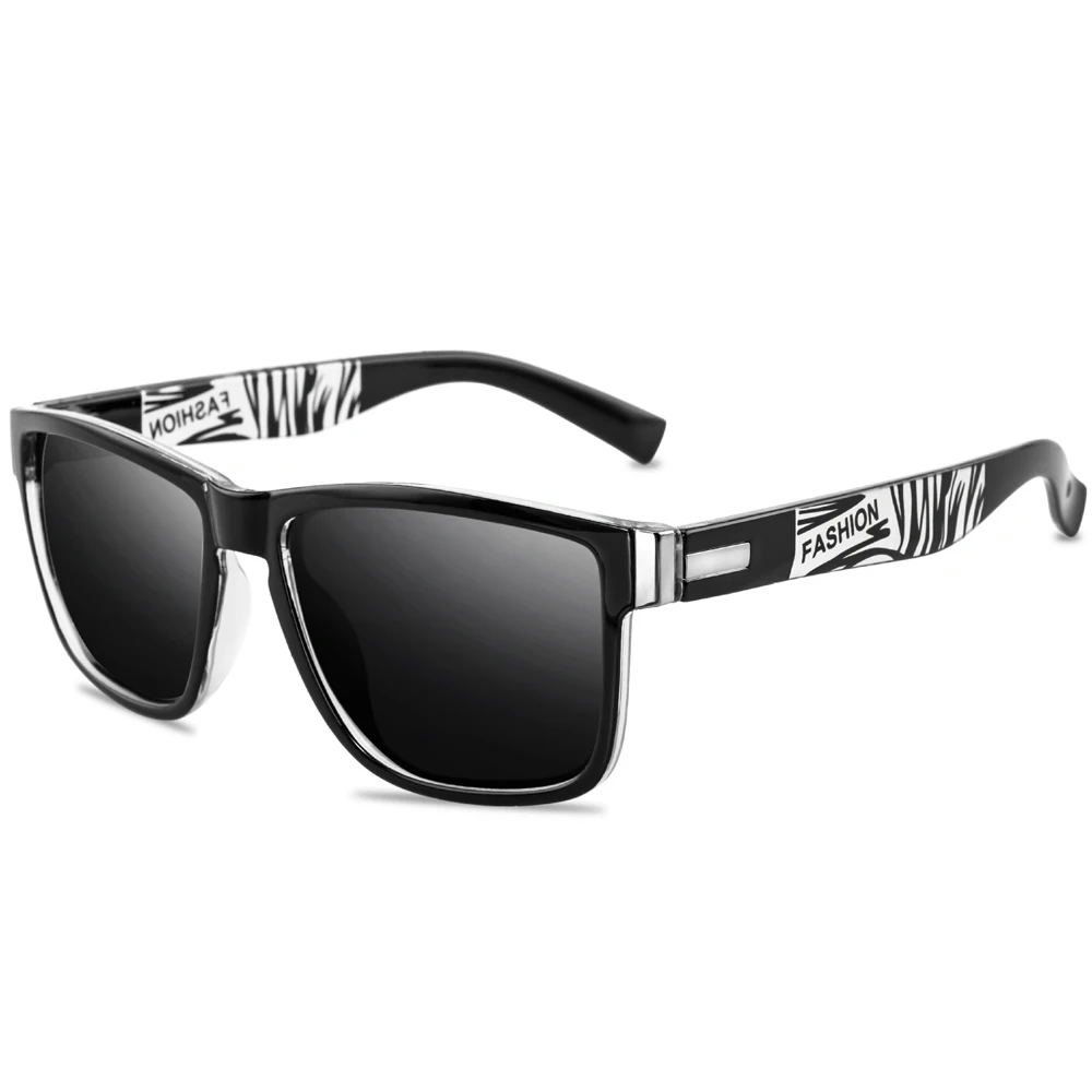 XaYbZc Fashion Wrap Quadratischer Rahmen Retro Dekorative Photochrome Klassische Sonnenbrille Damen Herren Vielseitige Muster Sonnenbrille UV400 – Detail 12