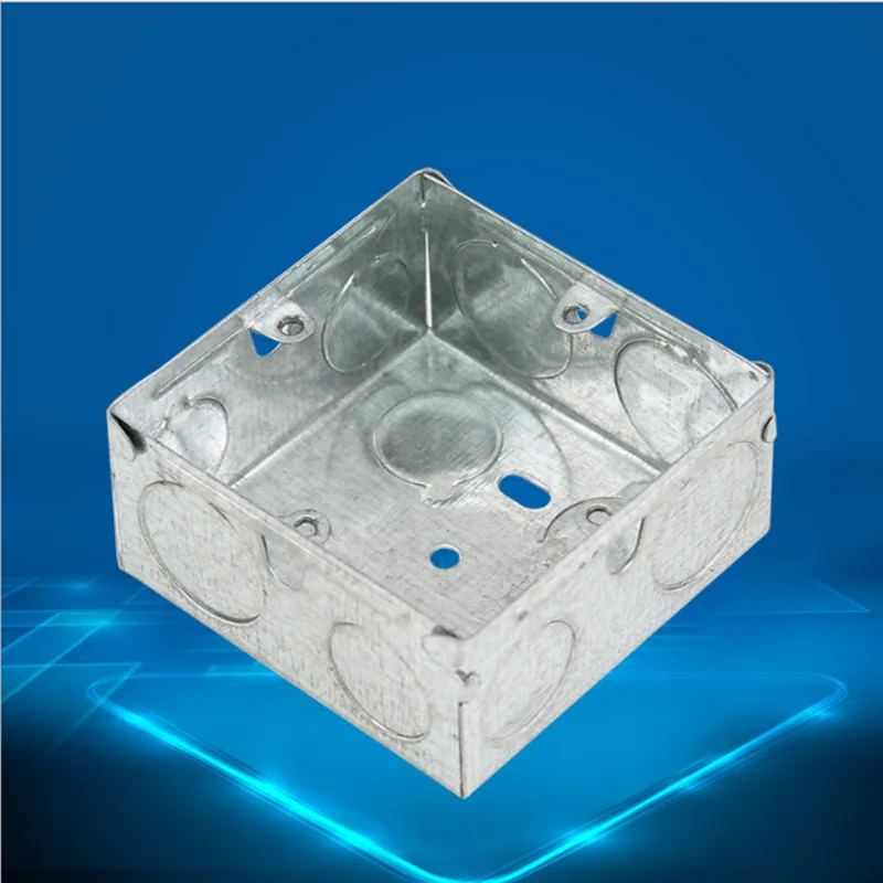 British Standard Wall Switch Galvanized Mounting Box Type 86 Socket Embedded With Hidden Junction Box