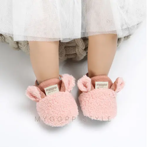 Lioraitiin  Winter Toddler Baby Boy Girl Warm Soft Sole Crib Shoes Newborn Infant Sneaker