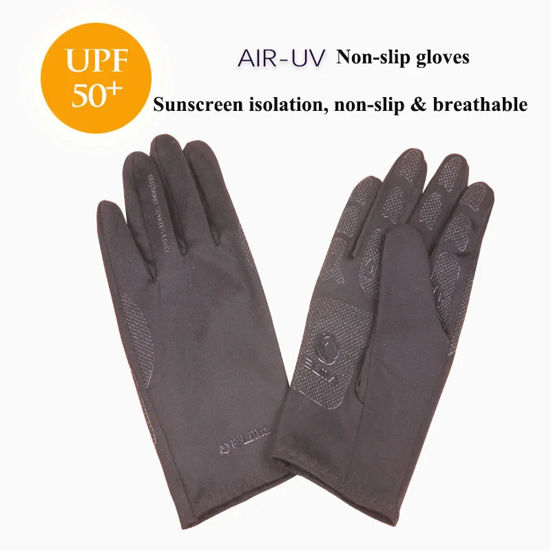 Unisex Summer Gloves Half-Finger Anti-Slip Breathable Ice Silk Sunscreen Driving Gloves Full Fingers SZ037