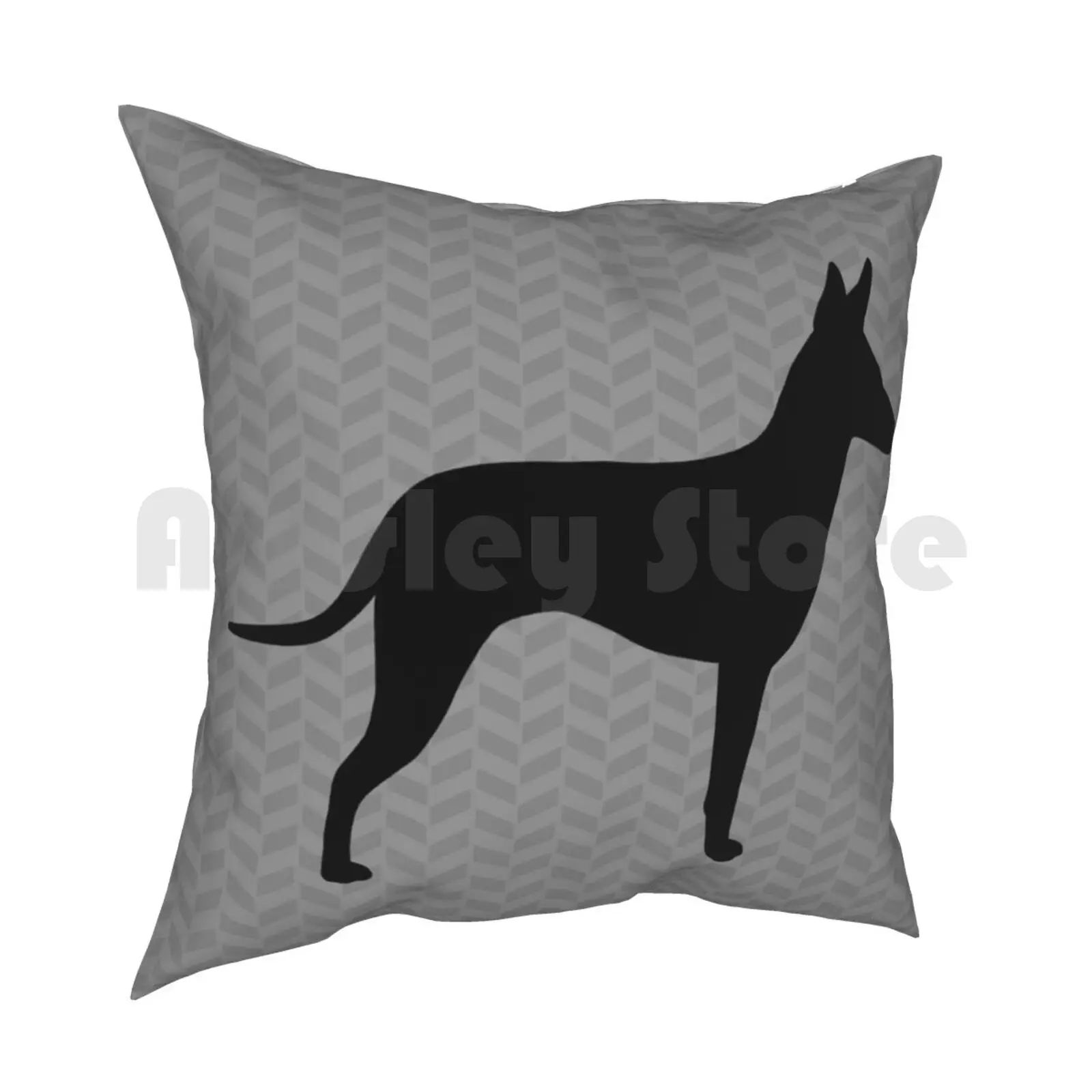 Terrier Silhouette ( S ) Pillow Case Printed Home Soft DIY Pillow cover Animals Dog Dog Silhouette Terrier Mannie Pet Dog