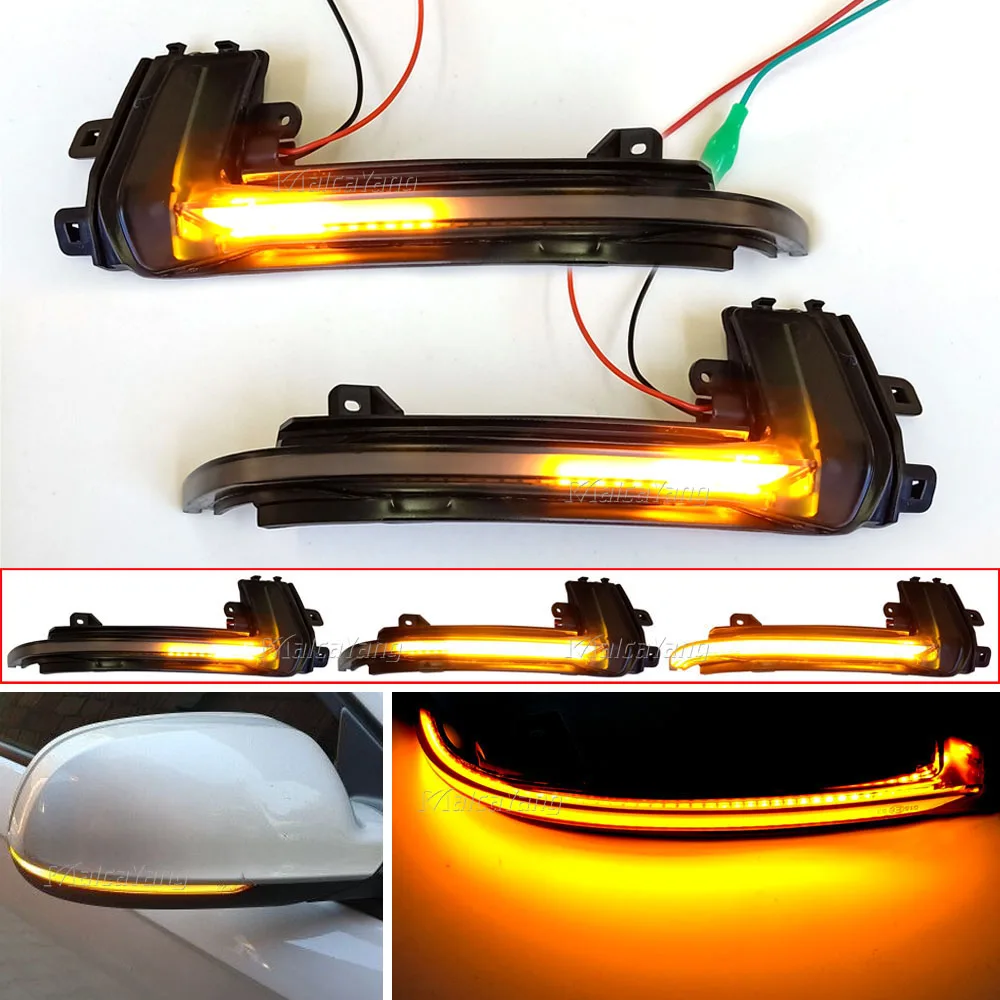 LED Rearview Mirror Indicator Blinker Light Dynamic Turn Signal For Audi A3 S3 8P 2010 A4 S4 B8.5 A5 S5 RS5 2013 2016