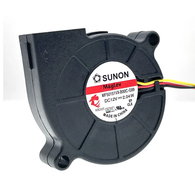 3D Printer Blower Fan 5015 12V 0.17A MF5015VX-B00C-G99 Sunon Magnetic Suspension Bearing Fan Centrifugal DC Cooling Turbo fan