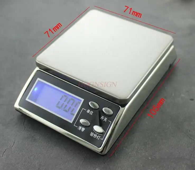 High Precision Mini Electronic Weighing 0.01g Jewelry Scale Precision Gram Weight Weighing Small Tea Weigher 0.1g