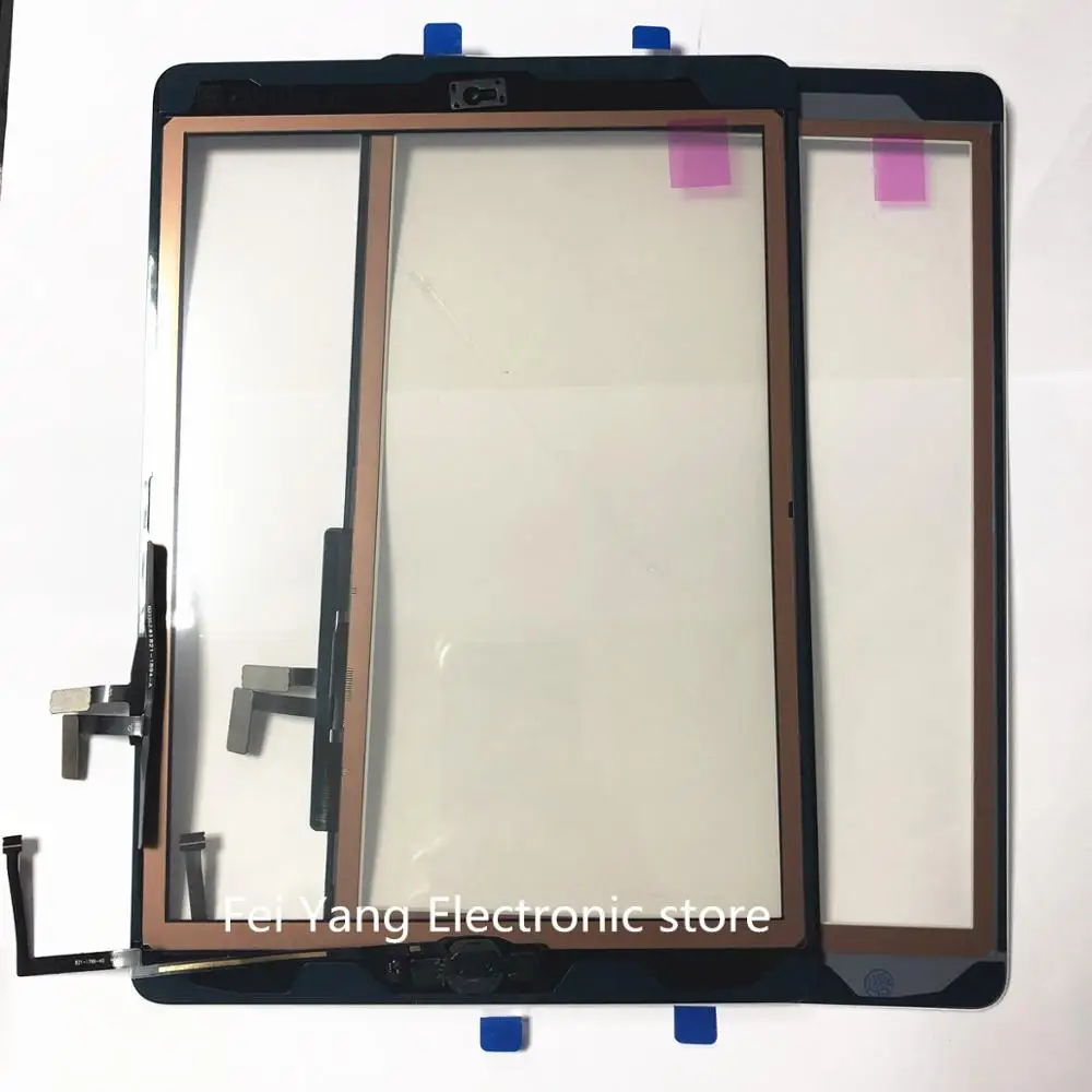 Ekran dotykowy Digitizer dla iPad Air 1, 2, 3, 4, Pro 11, czujnik, przycisk Home, Panel szklany z elastycznego kleju, jakość OEM,