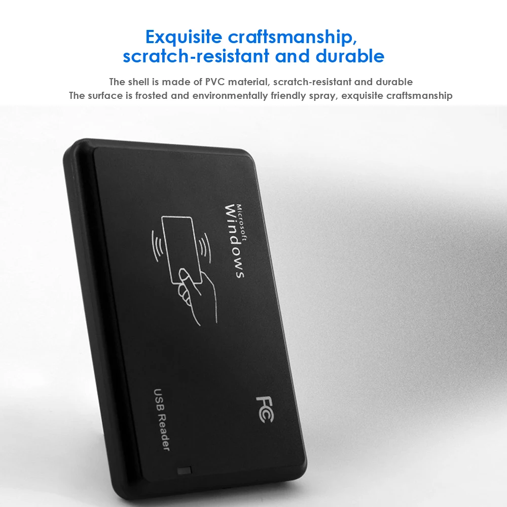 125KHz+13.56MHz RFID Reader USB Port Card Reader Drive Free Dual-frequency Reader All Support Card Proximity Sensor Reader