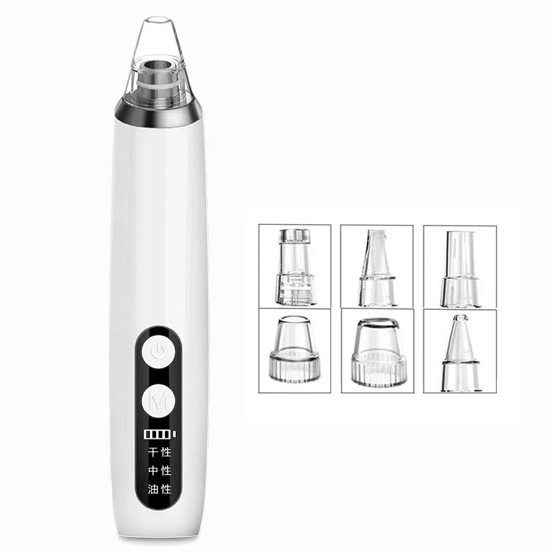 Acne Black Dot Puistje Comedondrukker Elektrische Vacuüm Voor Gezicht Cleaner Porie Tegen Zwarte Stippen Gezichtsreiniging Huidverzorging Tool