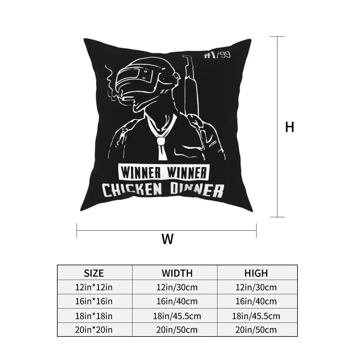 Pubg Playerunknown\'s Battlegrounds Pillowcase Home Decor Cushions Throw Pillow for Sofa Polyester Double-sided Printing Unique