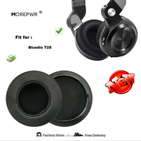 Replacement Ear Pads for Bluedio T2S T-2S T 2S Bluetooth Headset Parts Leather Cushion Velvet Earmuff Earphone Sleeve Cover