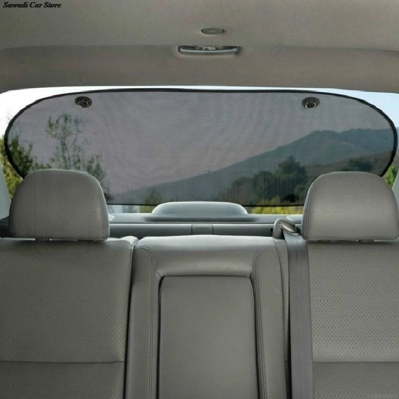 100x50cm Universal Car Rear Side Window Mesh Sunshade Curtain Sun Shield UV Protection Cover Film Sun Shade Summer Avoid Heat