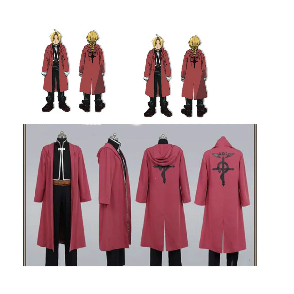 

Fullmetal AlcFullMetal Alchemist Edward Elric Cosplay Costume Custom Made Halloween Cosplay Costume