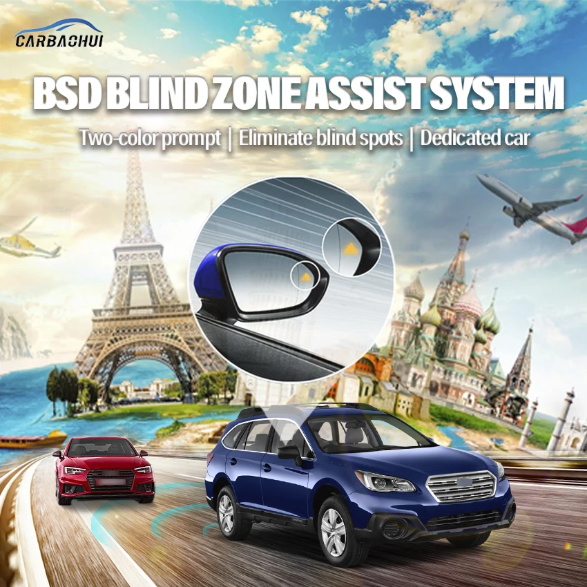 Car BSD BSM BSA Blind Area Spot Warning Drive Mirror Rear Radar Microwave Detection System For Subaru Outback 2012-2021