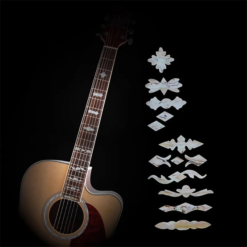 Guitar Fretboard Inlay Stickers Imitation Abalone Guitar Fret Neck Decals