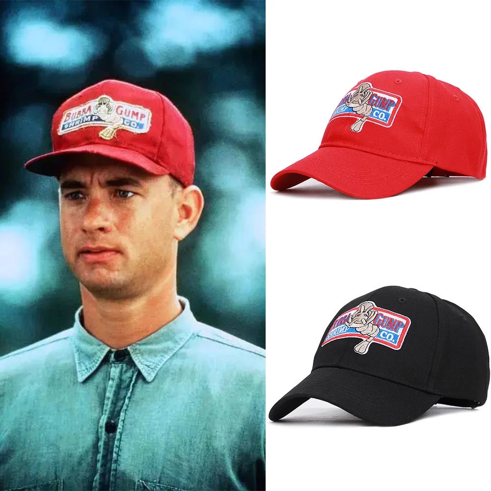 Trend Retro 1994 Bubba Gump Shrimp CO. Baseball Hat Forrest Gump Cosplay Embroidered Snapback Cap Men and Women Sun Sport Hats