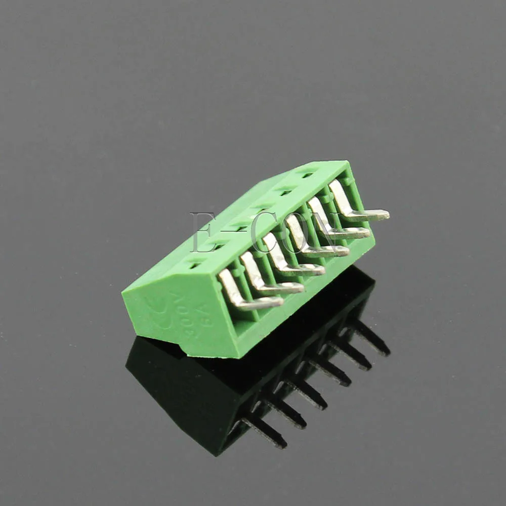 

50pcs 6 poles/6 Pin 2.54mm 0.1'' PCB Universal Screw Terminal Block Connector