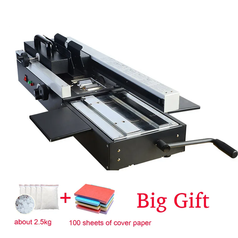 

460A Hot Glue Binding Machine A4 Hot Melt Crease Automatic Book Binding Glue Binding Machine Electric Binder