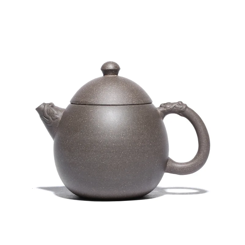 Duan Mud  Pattern Dragon Egg Purple Clay Pot Zisha Teapot Yixing Handmade Pot Kung-fu Teaware  Purple Clay Drinkware For Puer