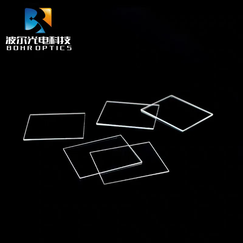 5pcs Square Ultraviolet Quartz Plate Fused Silica Material High Light Transmission Quartz Glass Square Plate