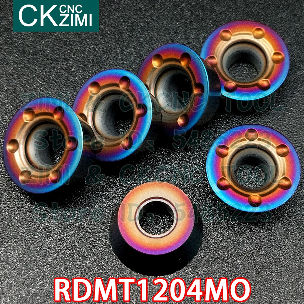 10P RDMT1204MO ZM1135 RDMT 1204MO Carbide inserts R6 milling inserts circular indexable profile milling tool for stainless steel
