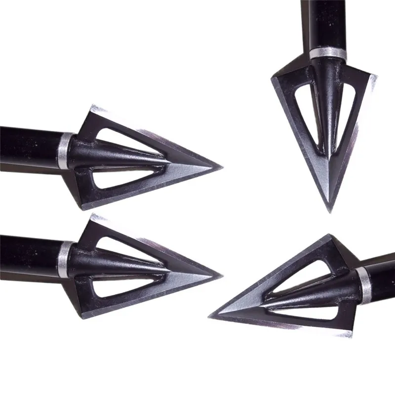 3/6/12pcs 100Gr Archery Blade Arrowhead Stainless Steel Broadhead 3 Blades Target Point Tips Hunting Arrow Accessory