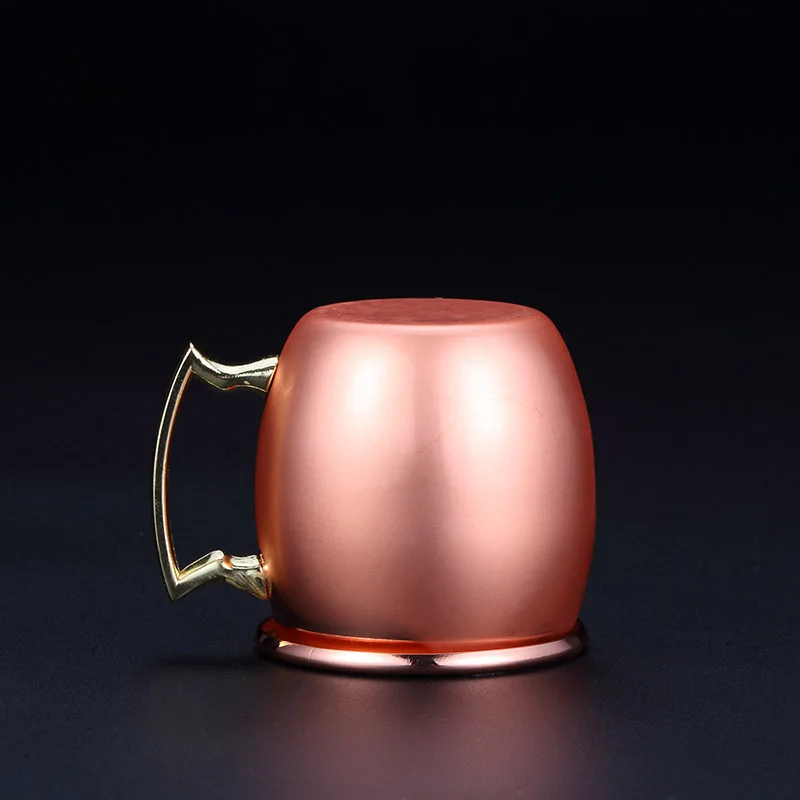 2oz Moscow Mule Shot Glasses Wine Cups Mini Cute Glass Cup Copper Plated Stainless Steel Mug Funny Espresso Cup Shot Glasses