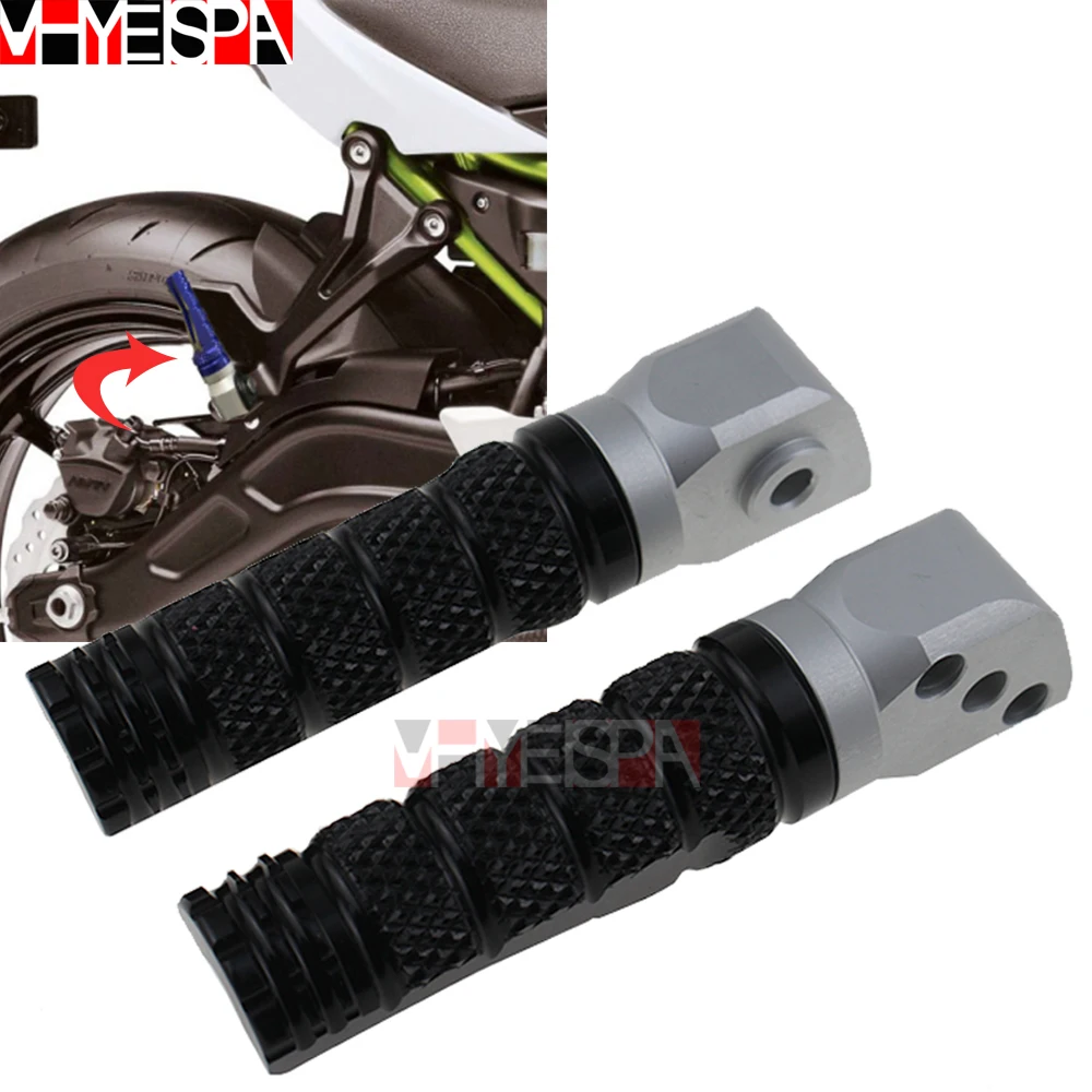 New Fashion Motorcycle CNC Accessories Passenger Footrests Rear Foot Pegs For KAWASAKI ER-6N ER-6F ABS ER6N/F 2006 2007 2008