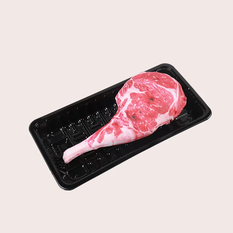 Creative Dog Toy Chew Sounding Toys Realistic steak shape+ Squeeze to make a sound Add fun big steak sound bite resistance