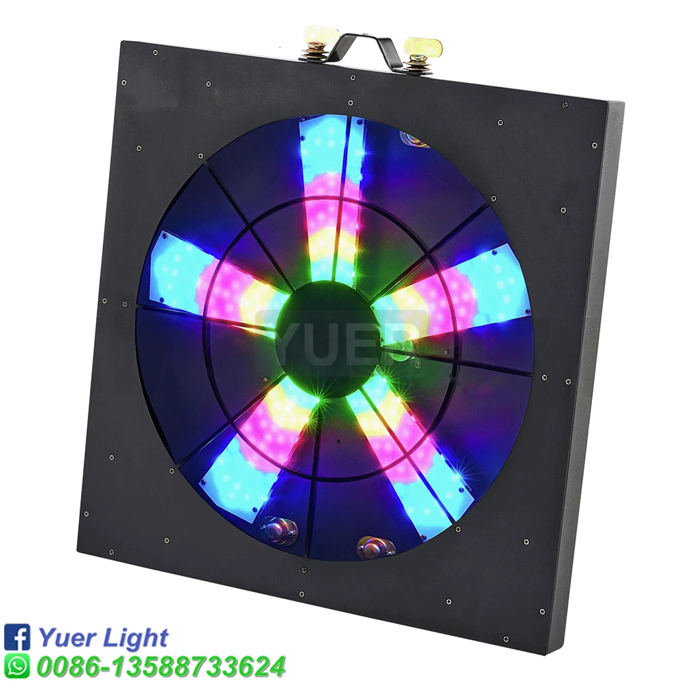 NIEUWE RGB 3IN1 LED Pixel Fan Spin Effect Podiumlicht DMX512 DJ Disco Bar Party Outdoor Indoor Muziek Geluidscontrole Club Prom