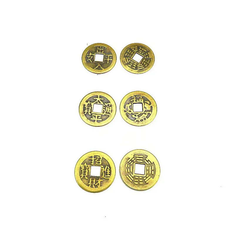10pcs/lot Feng Shui metal coin Money LUCKY Fortune Wealth Chinese emperor Coin Home Office Decoration Tabletop Ornaments Gifts