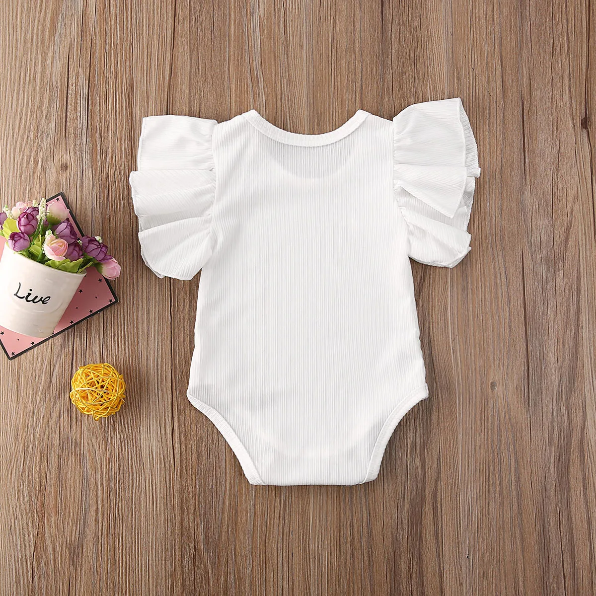 Newborn Body Suit Todder Clothes Set Baby Girl Cotton Short Sleeve Bodysuit Kid Clothes Set Girls Sunsuit Infant Clothing