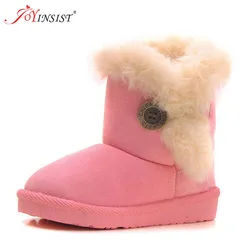 Winter Baby Boys And Girls Shoes Kids New Fashion Snow Boots Warm Cotton Thick Buckle Strap Shoes Children Clothing