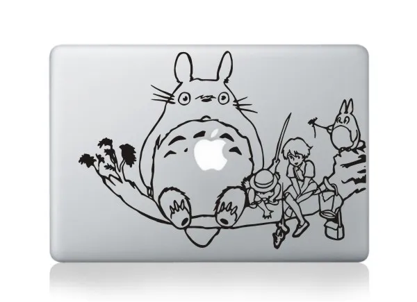 YCSTICKER Design F ملحقات الكمبيوتر المحمول أسود الفينيل نقل Oracal الشارات ملصق الجلد لماك بوك AIR RETINA 11 12 13 15