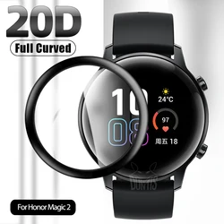 Película protectora de borde curvo 20D para Huawei Honor Magic Watch 2, 42MM, 46MM, accesorios protectores de pantalla suaves para reloj inteligente (no de vidrio)