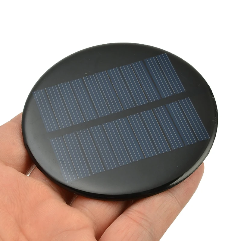 10/20/50pcs 6V 2W 70mA Solar Power 80MM DIY Mini Polycrystalline Silicon Solar Cell Module Circle Round Solar Panel Epoxy Board