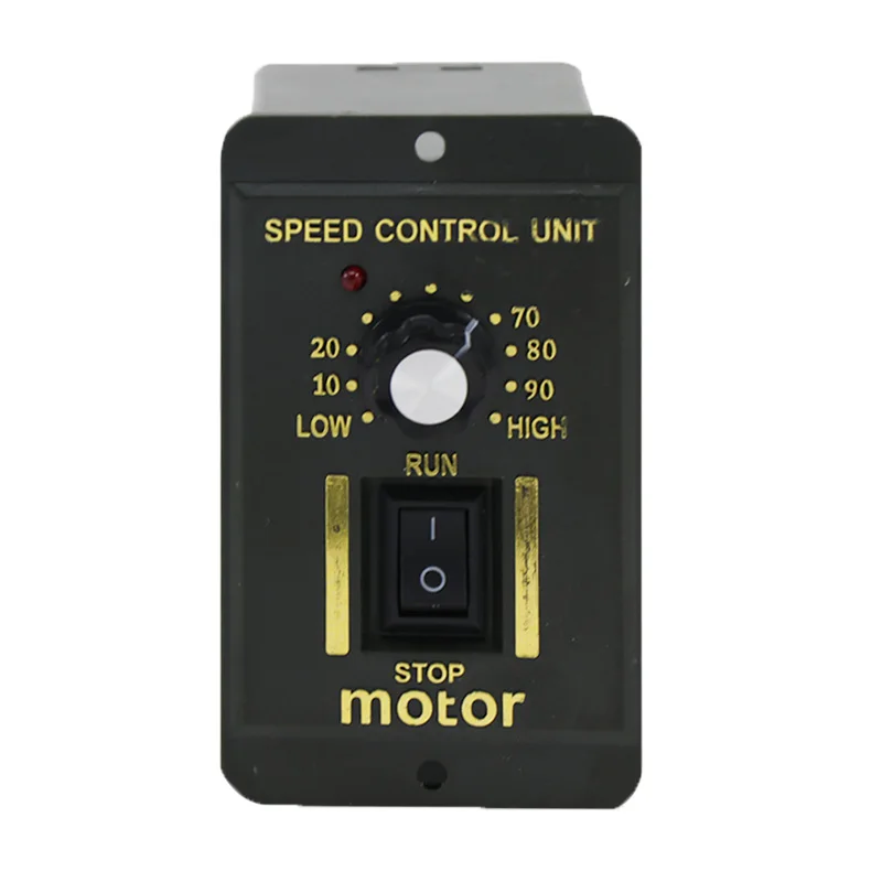 AC 220V Motor Speed Controller Deceleration forward and reverse Engine speed regulator 6 Single row connection port 6W-250W