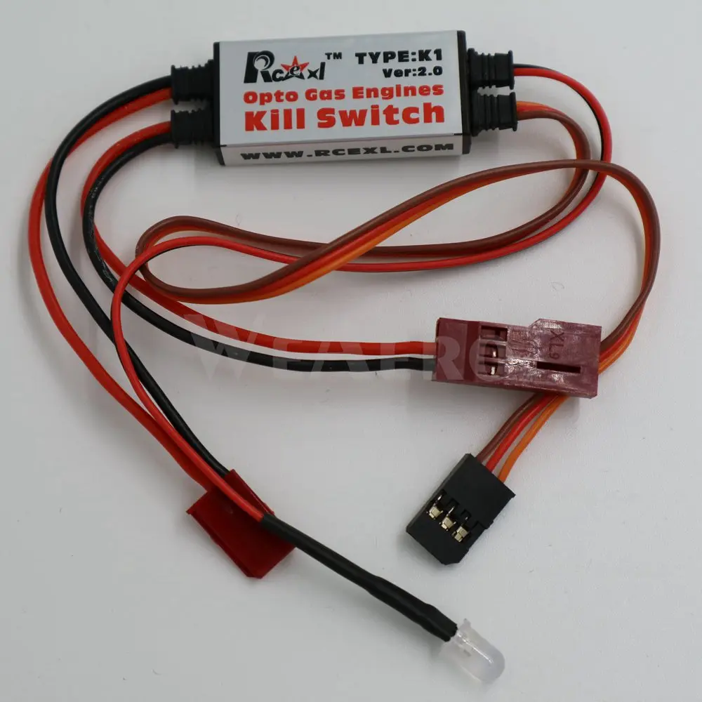 Rcexl Opto Gas Engines Remote Control Kill Switch for RC Model Gasoline Airplane