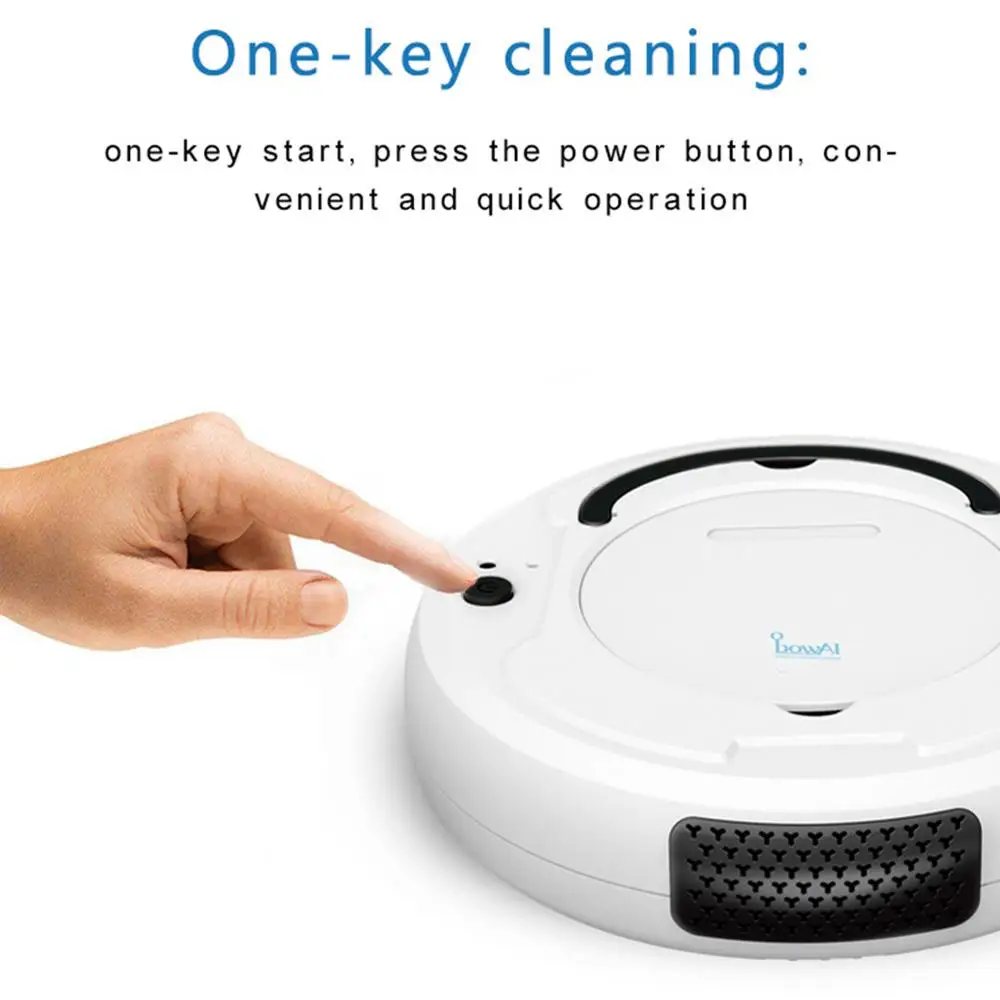 1800Pa Robot Vacuum Cleaner 3-In-1 Smart Sweeping Robot Dry Wet  Smart Floor Cleaner Wireless Cleaner Home Appliance