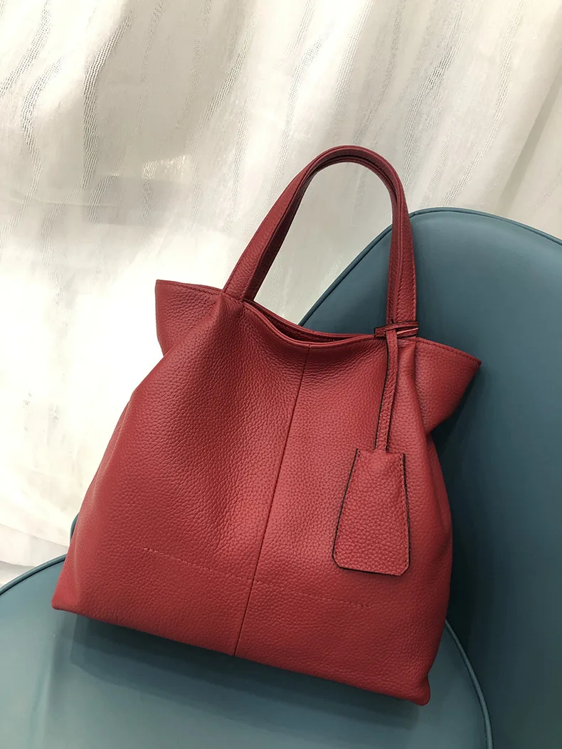 Designer Handbags Women Bags Genuine Leather Shoulder Bag Female Large Capacity Crossbody Bag Casual High Quality Elagant Tote