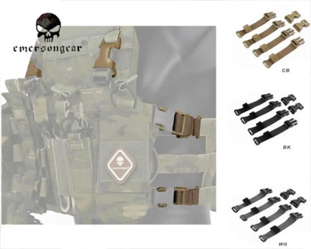 

Emersongear-Chest Rig to Vest Adapter Kit, Webbing for Molle Vest, EM7330