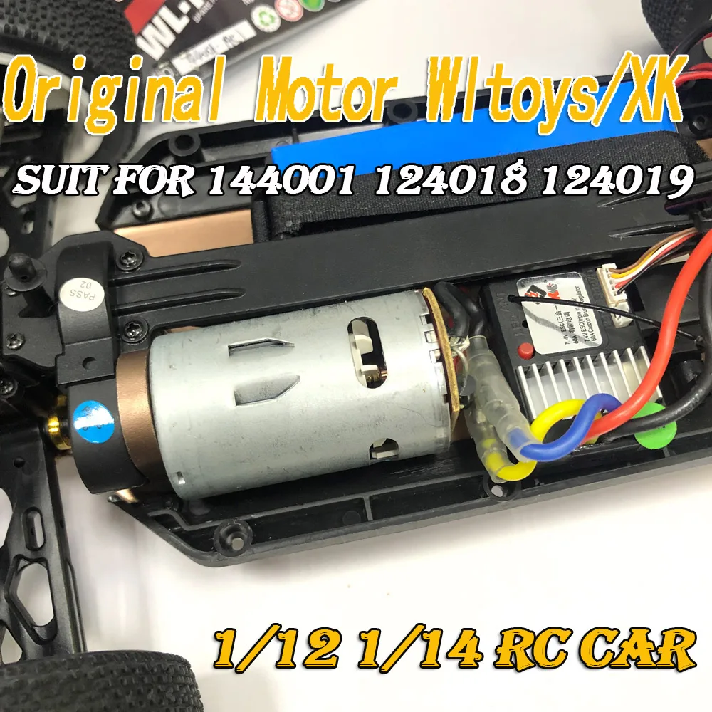 Original Wltoys XK 144001 124018 124019 550 Motor for 1/12 1/14 1/16 RC Off-Road Desert Off-road Vehicle Car