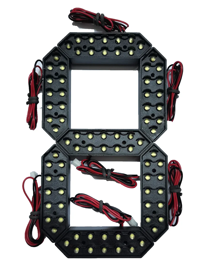 8 Inch 7-Segment Led Nummer Module, Rood, Geel, Groen, Wit 4 Kleur Optioneel, led Digitale Module, Olie & Gas Prijs Screen