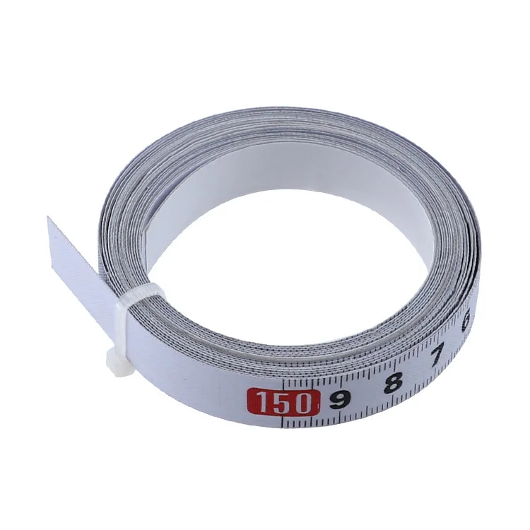 1-5M Thép Không Gỉ MITRE Theo Dõi Thước Dây Tự Dính Hệ Mét Quy Mô Người Cai Trị Không Rỉ Bền Và mặc-Resistan Thước