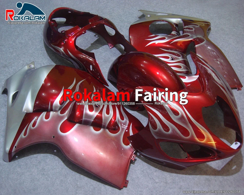 

Fairing Kit For Suzuki Hayabusa GSXR1300 1999 2007 GSX-R1300 99 00 03 06 07 Red Autobike Covers (Injection Molding)