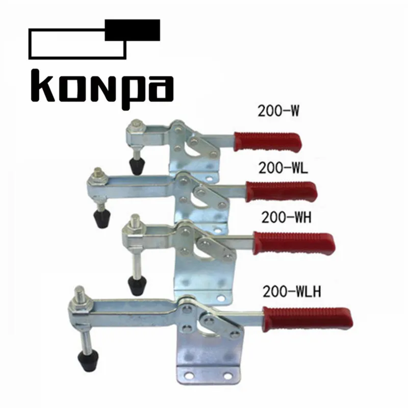 200W / 200WL / 200WH  / 200WLH Quick release horizontal toggle clamp jig holding capacity clamps welding piece toggle clamp