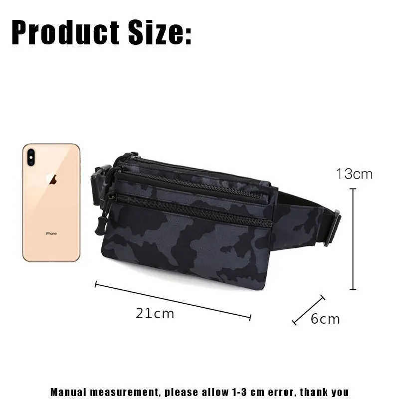 YoReAi New Men Waist Bag Pouch Waterproof Military Belt Shoulder Bags Molle Nylon Mobile Phone Wallet Travel Tool Chest Packs