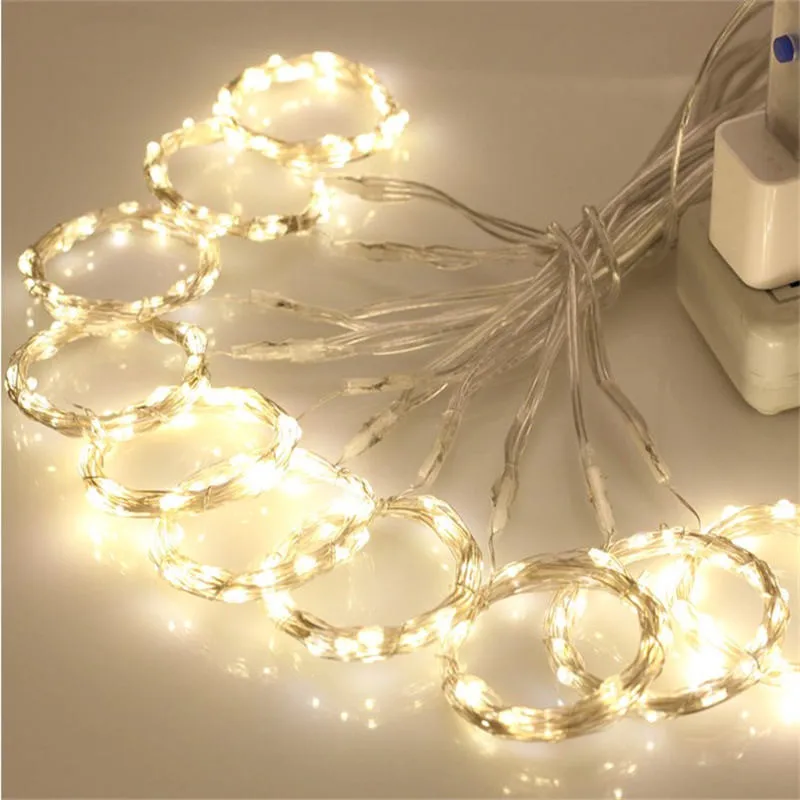 3MX2M LED Waterproof Remote-control 8 Modes Fairy Lights USB Powered LED Curtain Romantic Christmas Wedding Home Illumination